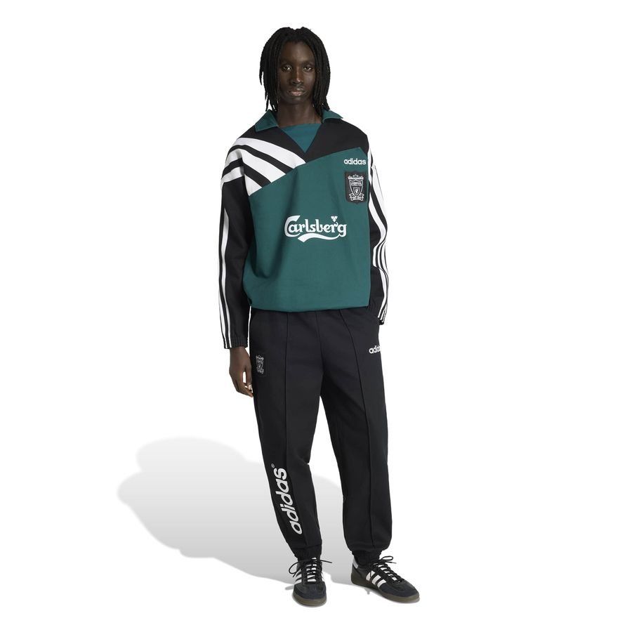 Liverpool Sweatshirt Drill Top Bringback 1995/96 - Rich Green/Black - Men's-SoccerKits Hub | Buy Soccer Jerseys Online